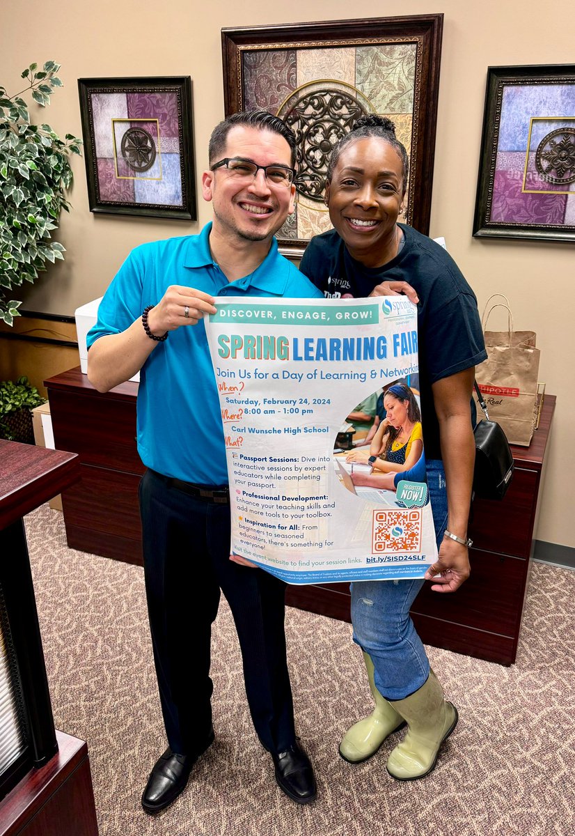 Team @SpringISD please mark your calendars for the upcoming Spring Learning Fair! The professional learning opportunities are plenty and guarantee to fill your cup with new learning and great collaboration with your peers. See you there! #SpringLearningFair #Unstoppable