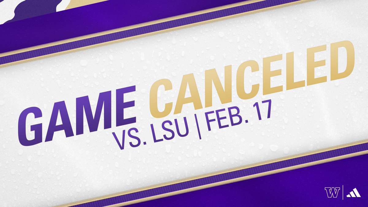 ☔️ SCHEDULE UPDATE ☔️ Tonight's game against LSU has been canceled due to weather.