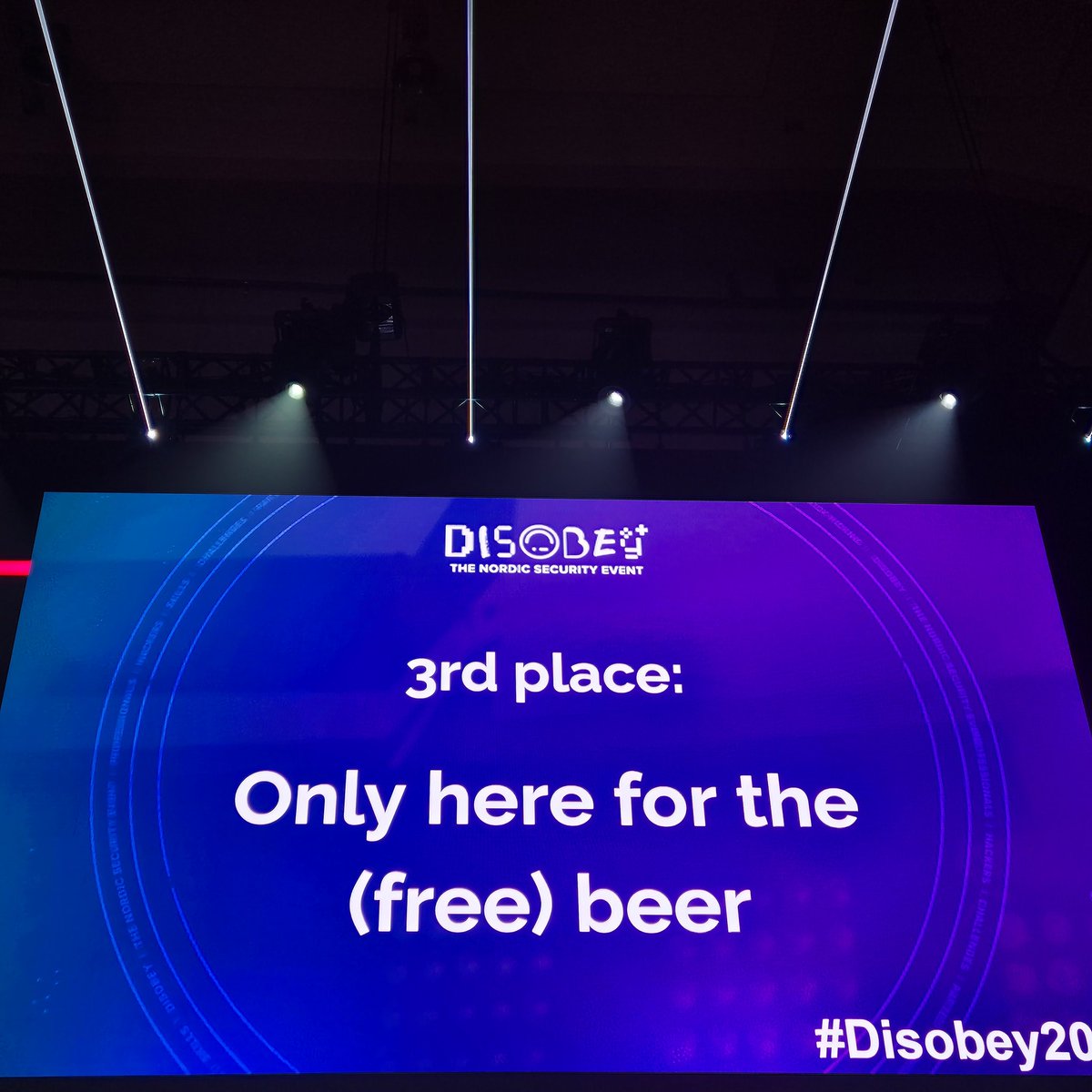 The 3rd place for the Disobey CtF have been announced! Congratulations! #disobey2024