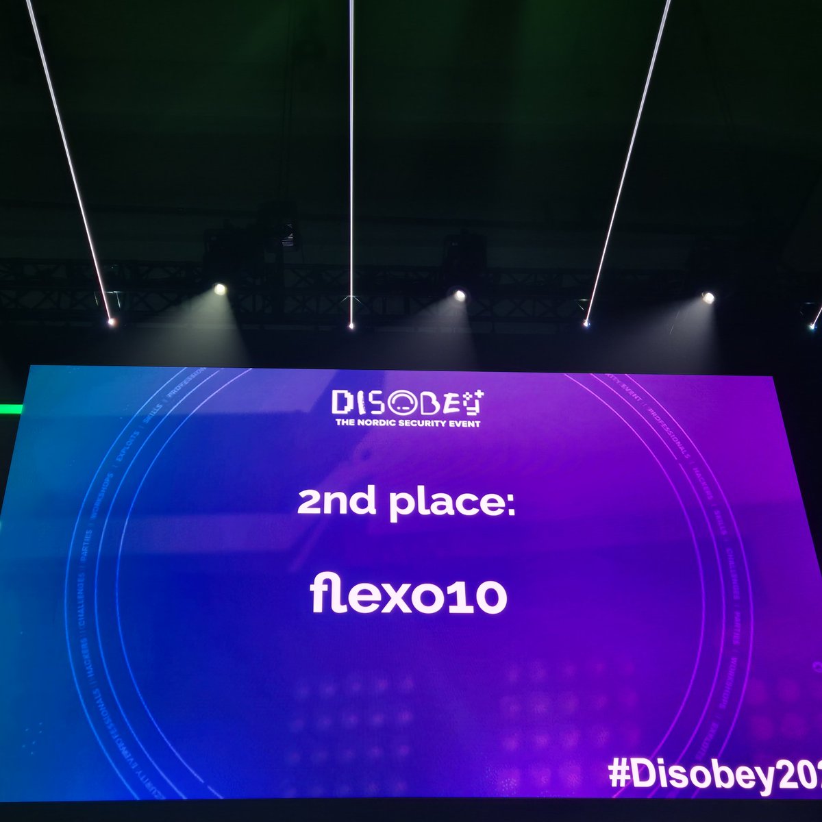 The 2nd place for the Disobey CtF have been announced! Congratulations! #disobey2024