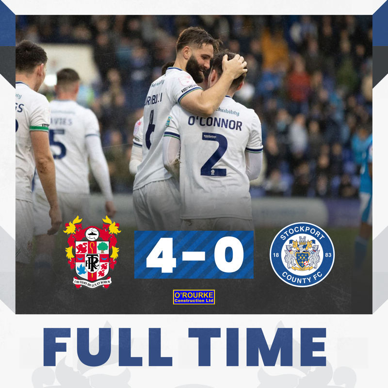 TranmereRovers's tweet photo. A four-midable performance to defeat the league leaders.

#TRFC #SWA