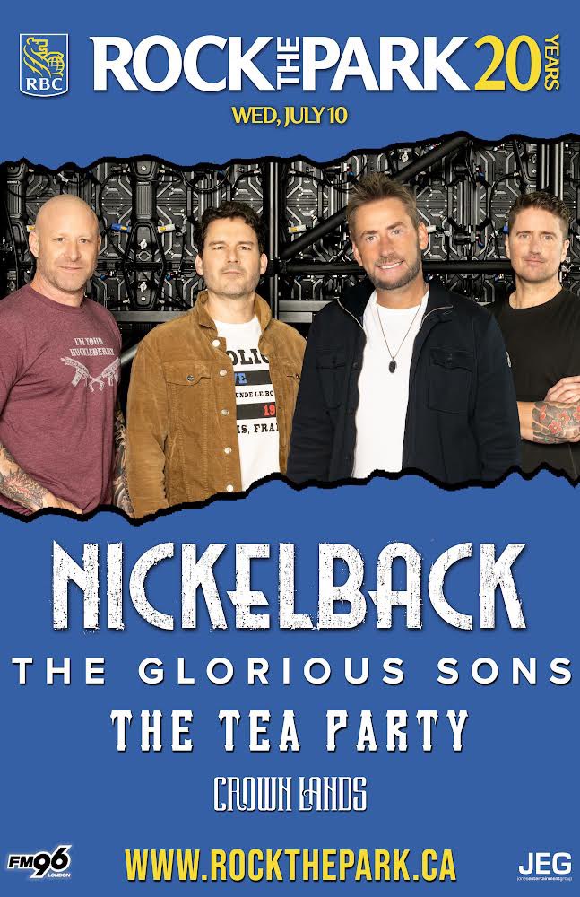 London On let’s kick it! See you July 10 with @nickelback @theglorioussons & @theteapartyband