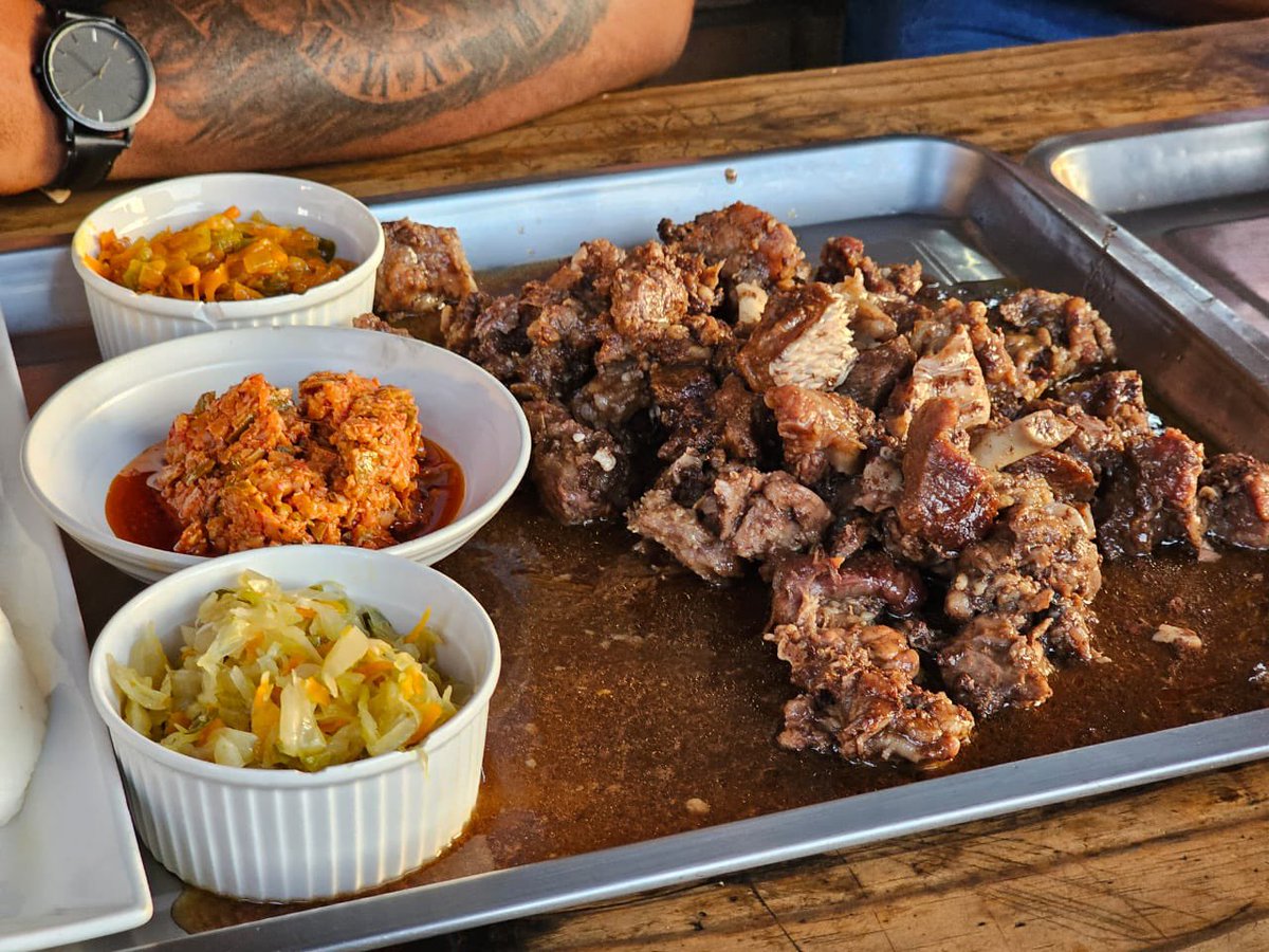 When customers are being at home ,come through to experience our food , Exitangeni Alex City Complex ,Cnr 1st &amp;3rd Avenue Malboro we open until 19:30 🙏🏾🫶🏾