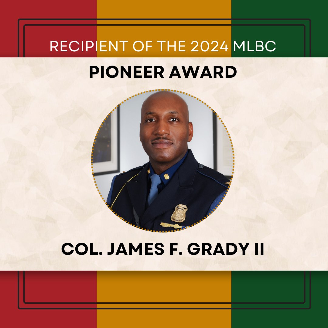 We look forward to honoring 2024 Pioneer of the Year Col. James F. Grady II at our #BlackHistoryMonth celebration on Friday, Feb. 23, from 6-8pm at @thewrightmuseum! For more information, email mlbc@senate.michigan.gov.