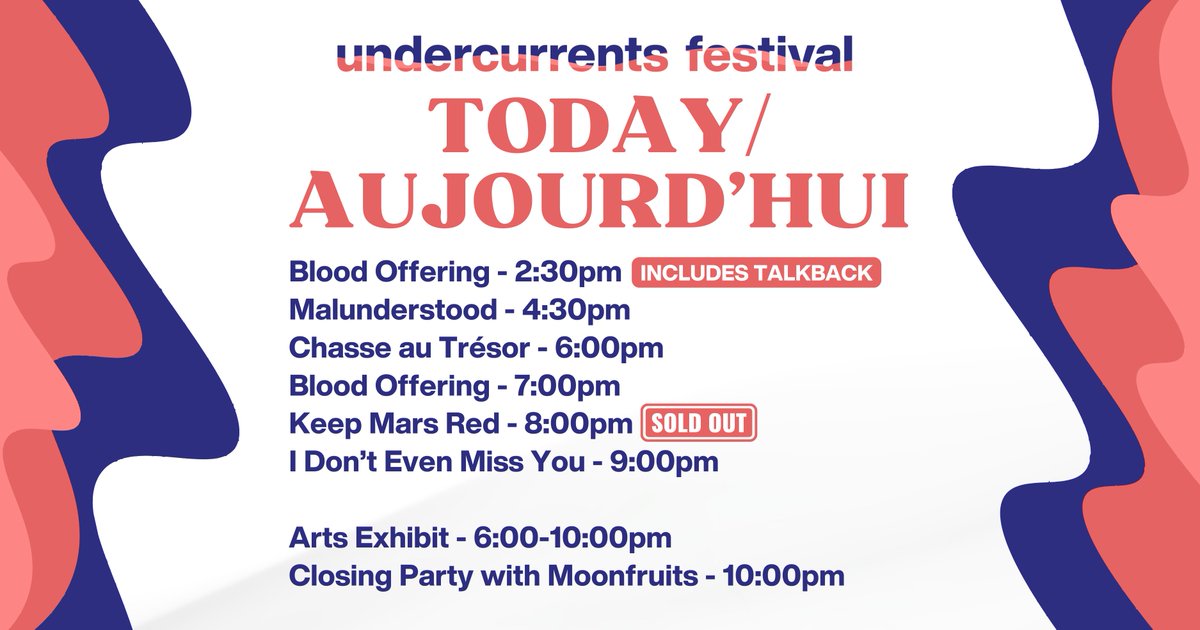 ottawafringe's tweet photo. undercurrents festival day/jour 10🌊

Info &amp; tickets/ billets: https://t.co/7sE6U1sFnC https://t.co/iznFKmoKDe