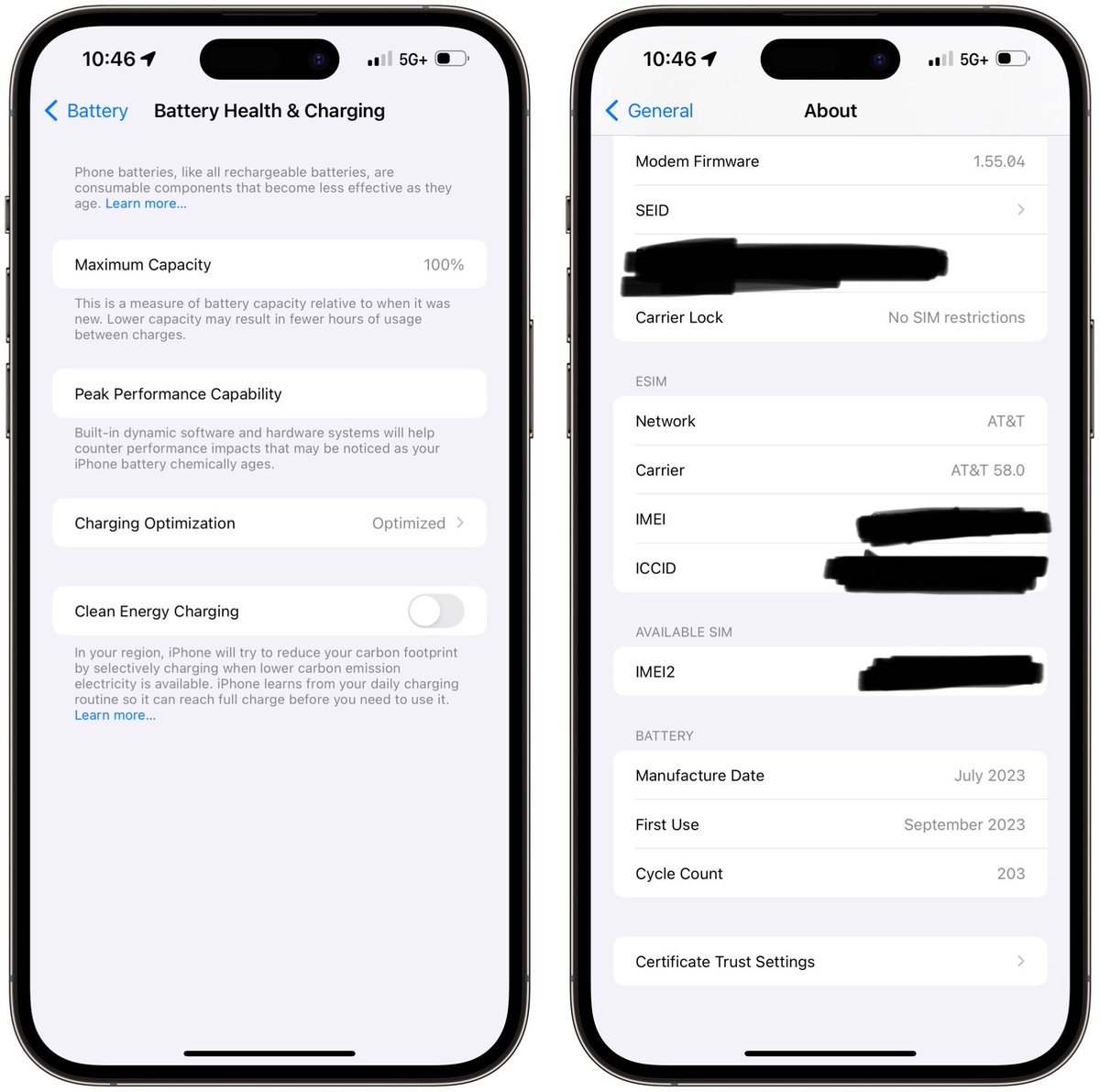 stl_chase's tweet photo. @zollotech iPhone 15pro Max opened launch day. https://t.co/OdN9ZaKRx8