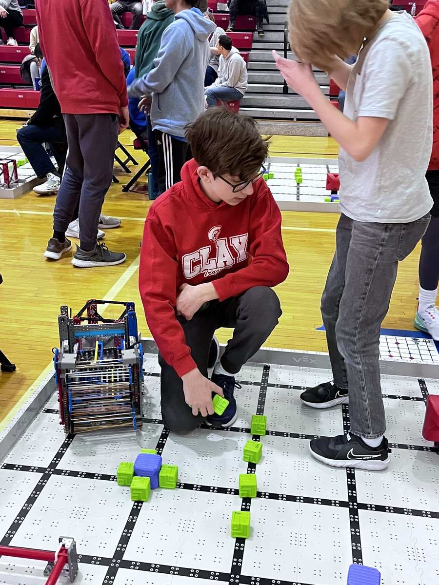 Clay Greatness is on display today with our incredible robotics teams showing off their skills. Thank you to Mr. Crawford and all of our Clay Nation community for supporting our awesome students. #claygreatness