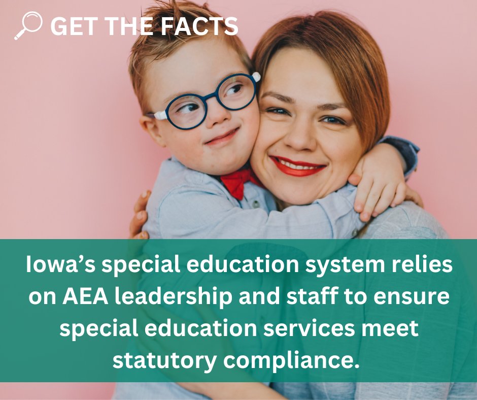 iowa_aea's tweet image. Did you know that Iowa's special education system is a national standout? We’re the third lowest in special education state complaints in the nation! Shout out to our AEA leadership and staff, the unsung heroes ensuring that special education services meet statutory compliance!