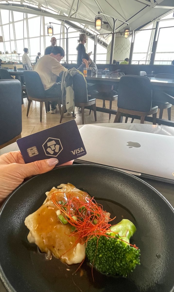CryptoCom Visa card perks - Chase Sapphire Lounge by the club