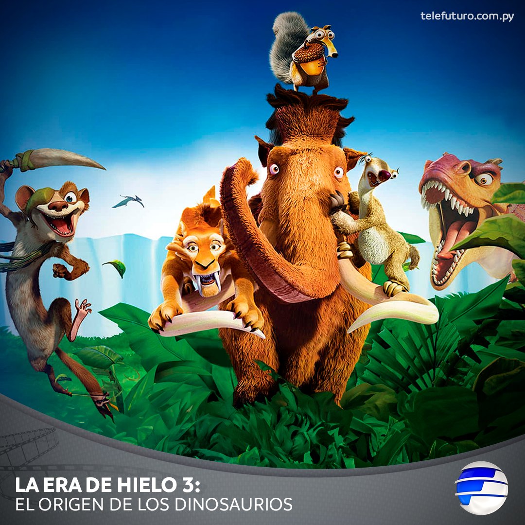 🐘 Después de hacer frente a los peligros de la Edad de Hielo y su  posterior deshielo, Sid, Ellie, Diego y Manny afrontan un peligro aún  mayor. 🍿 La Era de Hielo, image size:1080x1080