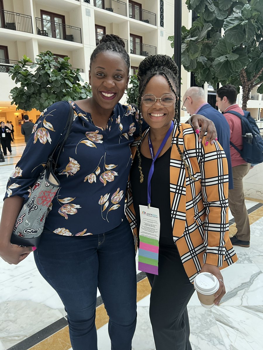 Shoutout to my amazing mentee and @MySMFM Scholar @LeAnnLouisMD! Her dedication to serving patients, eliminating #disparities, and advancing the field of MFM is inspiring. Keep an eye out for this future MFM extraordinaire! #Sponsorship #FutureMFM 🔥💪🏾👩🏾‍⚕️@FNDNforSMFM