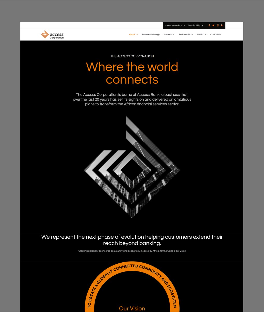 thenativebrands's tweet photo. The Access Corporation is focused on mainstreaming sustainable business practices into its operations as part of its continued growth strategy.

Learn more on our website. https://t.co/XEnC5VMQgh

#AccessCorporation #nativebrands #thenativebrands #website #ui #ux #uiux #design https://t.co/1FByZx3x40