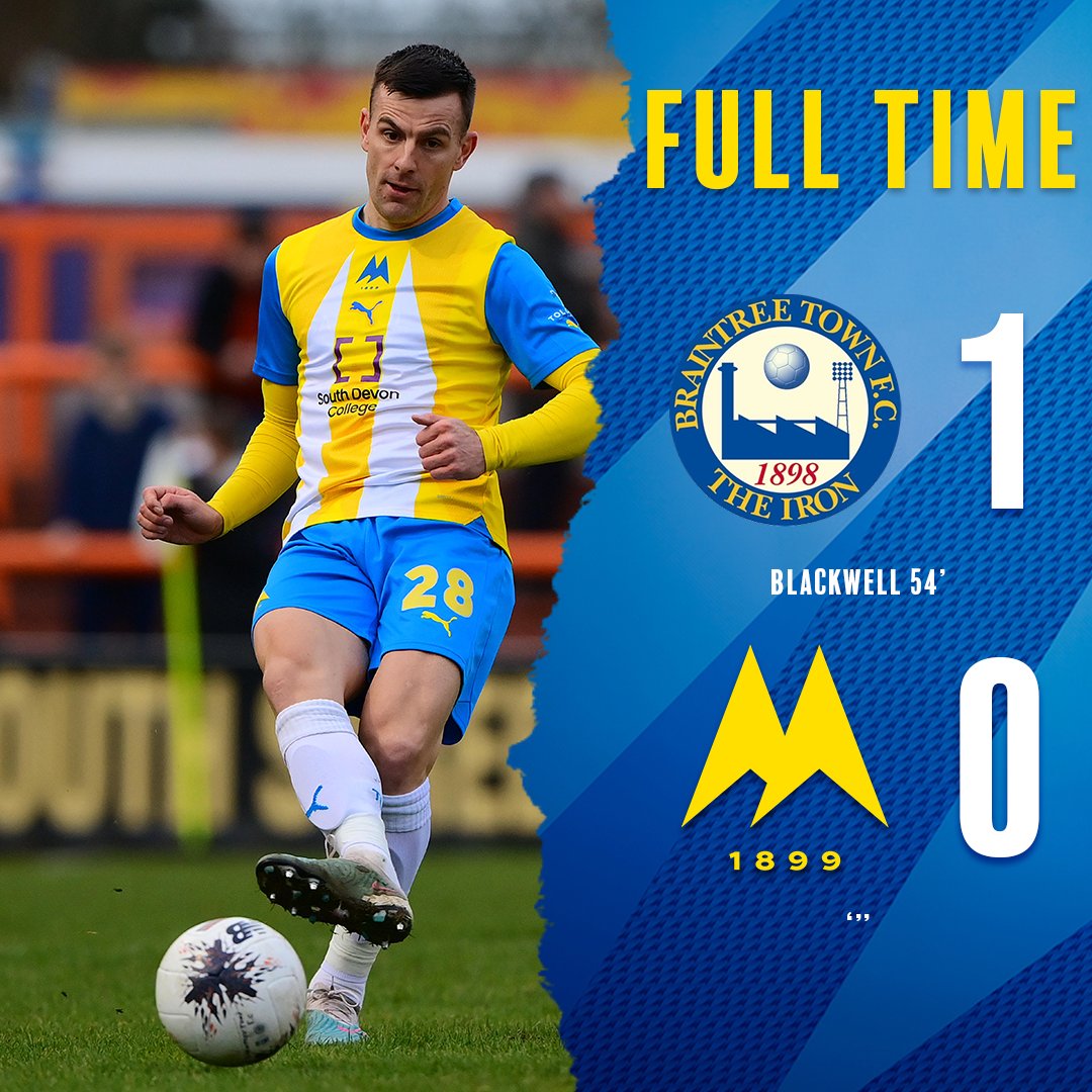 TUFC1899's tweet photo. FT | United fall to defeat in Essex
1-0
#tufc #BRATOR https://t.co/zP0hULo6V1