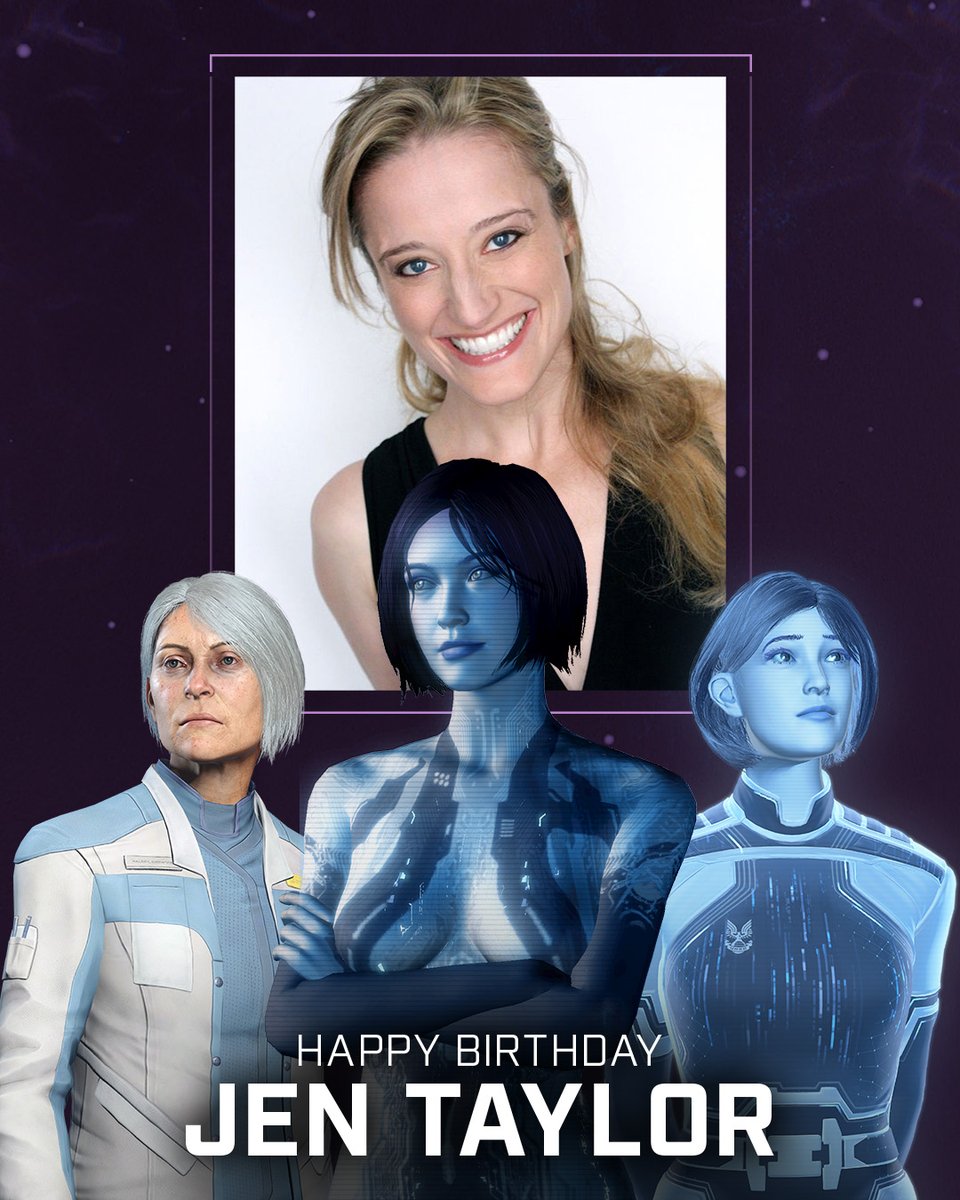 Halo's tweet image. Celebrate the incomparable @jentaylortown's birthday by sharing your favorite line from her! 🎉✨

We'll start: "Thanks for the tank. He never gets me anything."