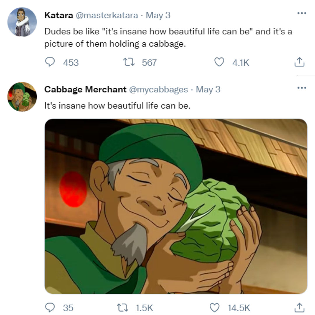AvatarFanCon's tweet photo. Happy National Cabbage Day!
#CabbageCon #CabbageConvention #AvatarFanCon #AvatarTheLastAirbender #TheLegendofKorra #ATLACosplay #ATLA #TLOK #Korra #Aang #Zuko #Katara #Sokka #Toph #Ohio #Columbus #OH https://t.co/mXQuyEYPAX