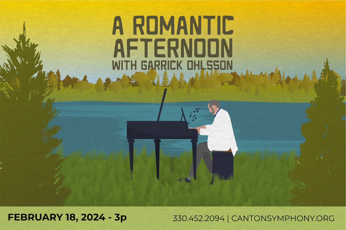 Delighted to share that tomorrow, February 18, I will join the @csorchestra for another performance of Rachmaninoff's Piano Concerto No. 3. It is great to be back in Ohio, and I would love for as many of you as possible to join us. Tickets: cantonsymphony.org/a-romantic-aft…