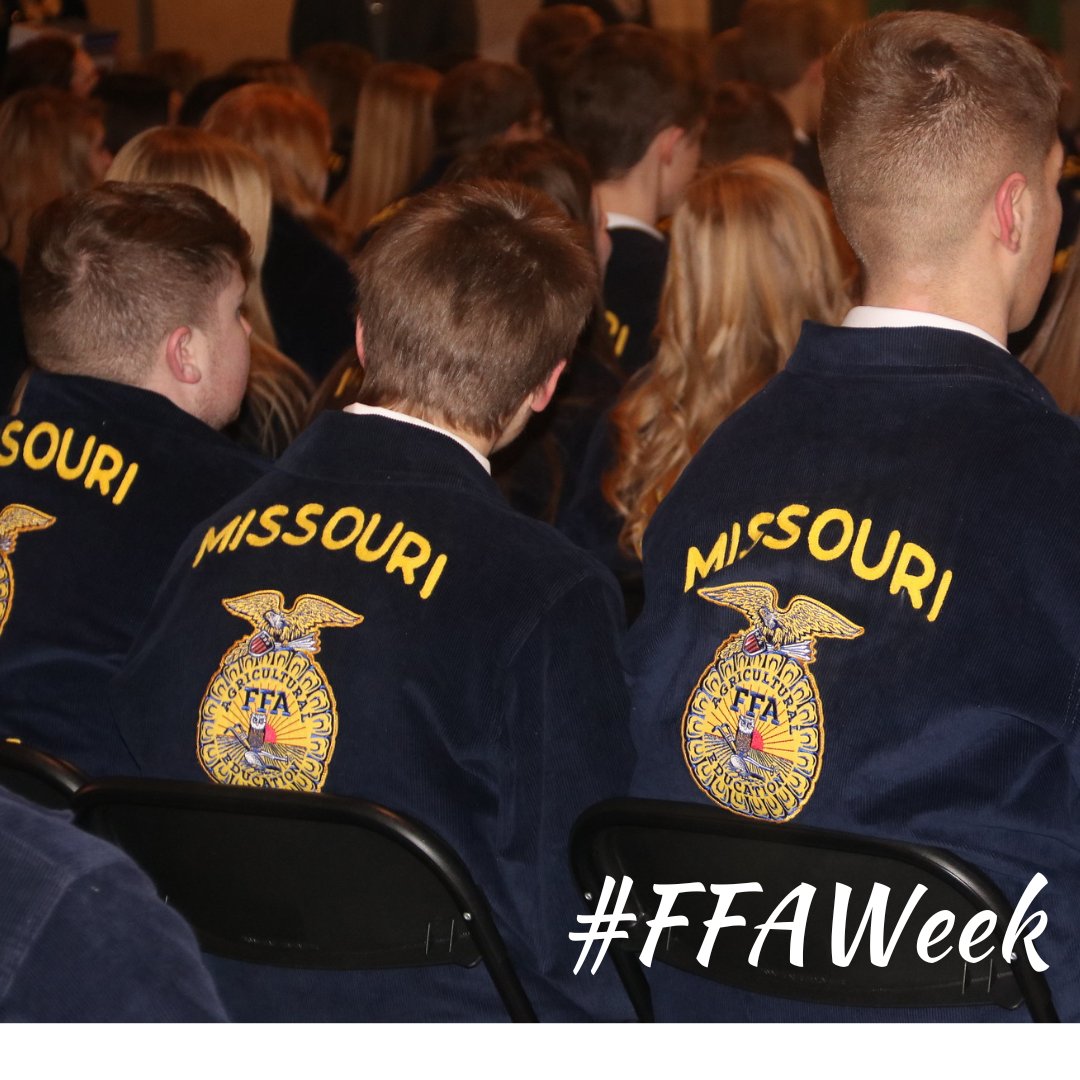 #FFAWeek kicks off today!

MDA is proud to support the Missouri FFA organization as it shapes and prepares tomorrow's agriculture leaders.

#empowerMore #FFA