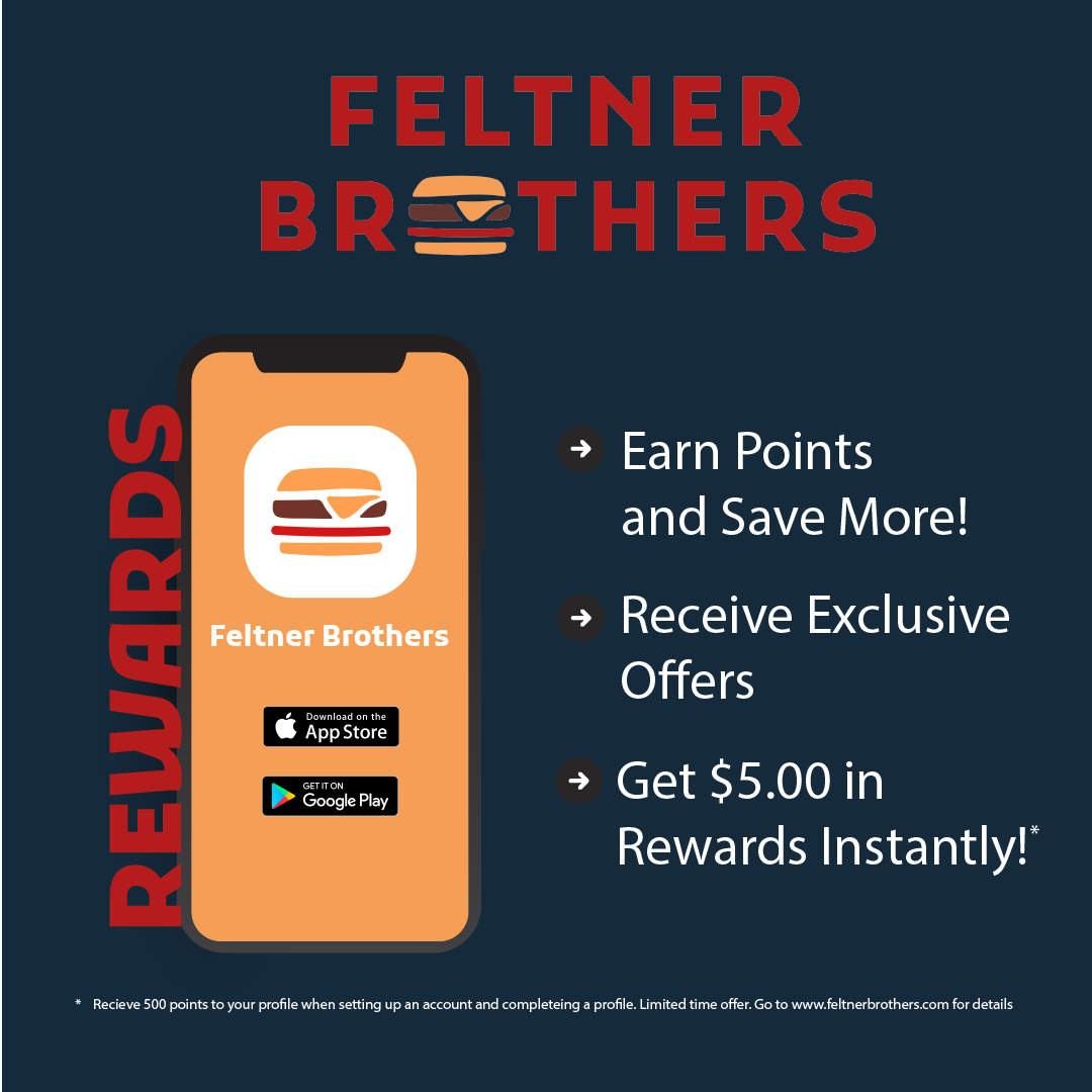 FeltnerBrothers's tweet photo. Introducing Feltner Brothers Rewards! For a limited time, receive $5 in rewards when you complete your profile. For more info, click https://t.co/0g0b9lgjc9 https://t.co/TFf2lzo4OQ