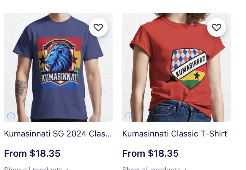 The Kumasinnati shirts go hard 🔥