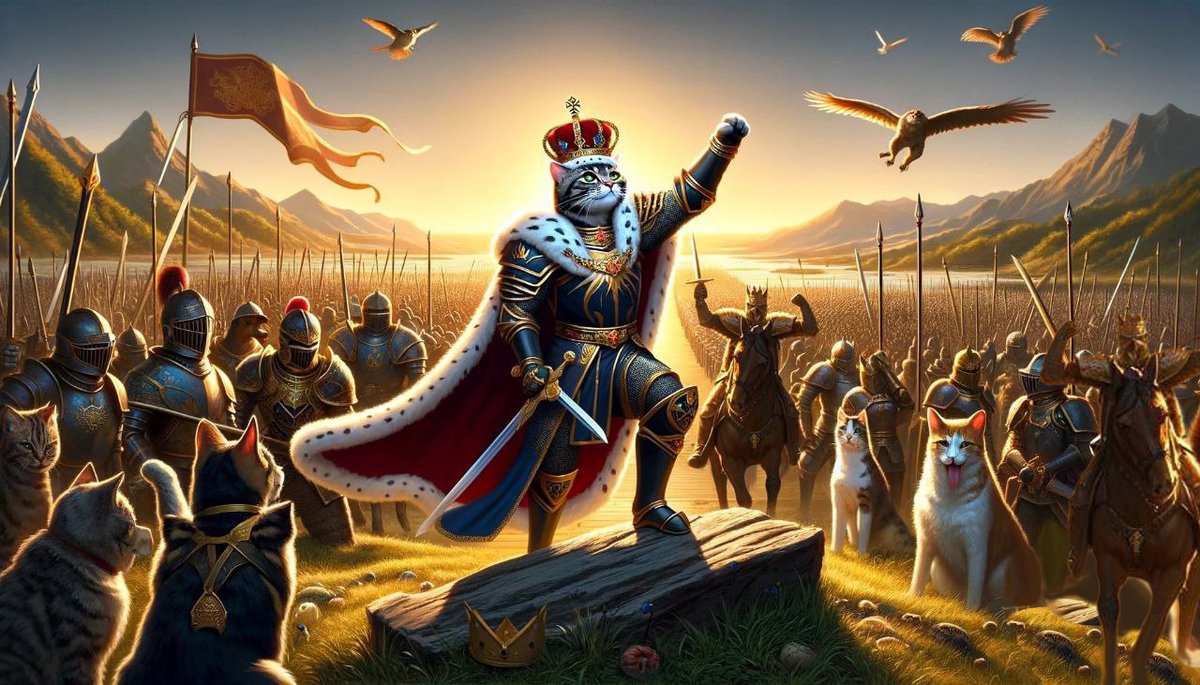 👑All hail the #KingCat! 

The Dog &amp; Frog days are over! 🗡