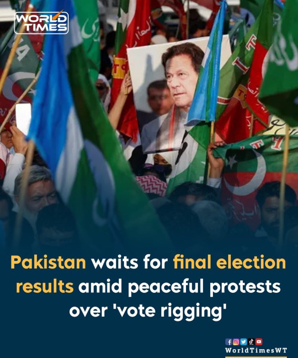 After passing almost one week; some election results are still awaited… can you call them free and fair elections?

 #پرامن_ملک_گیر_احتجاج #事務ミス選手権 #Elecciones2024 #Elections2024Pakistan
