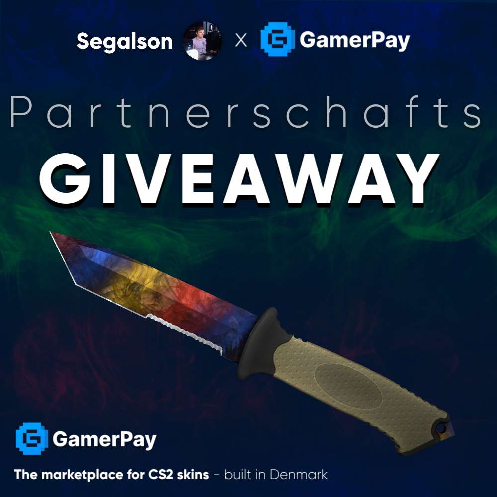 Segalson (@segalson) on Twitter photo Moin Leute, ich darf heute meinen neuen Partner für CS2 Skins vorstellen, <a href="/GamerPayDE/">GamerPayDE</a>. Checkt die Seite doch gerne mal über meinen Link aus: gamerpay.gg/partner/5e7b88…
Zur Feier des Tages haue ich gemeinsam mit GamerPay ein Ursus Knife Marbel Fade FN an euch raus!
Alles was ihr Moin Leute, ich darf heute meinen neuen Partner für CS2 Skins vorstellen, <a href="/GamerPayDE/">GamerPayDE</a>. Checkt die Seite doch gerne mal über meinen Link aus: gamerpay.gg/partner/5e7b88…
Zur Feier des Tages haue ich gemeinsam mit GamerPay ein Ursus Knife Marbel Fade FN an euch raus!
Alles was ihr