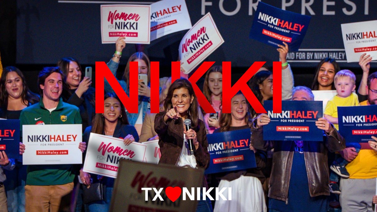 LatinosforNH's tweet photo. Don’t Mess With Nikki 🤠🇺🇸

Texas is ready for a Haley administration- securing our borders, restoring fiscal responsibility, and strengthening America.
#VamosHaley #Texas https://t.co/qKK2oOGyud
