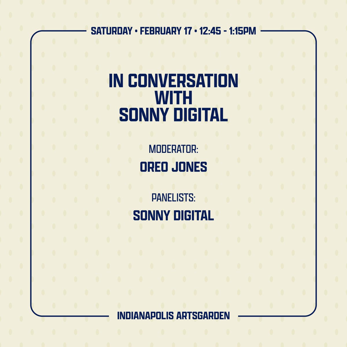 The Saturday lineup for the Creative Summit (1/2)

#creativesummit #culturalcorridor #beauty #culture #equity #nbaallstar2024 #loveIndy #napornothing #downtownIndy