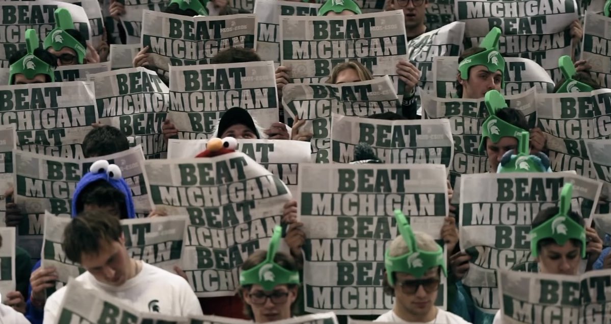 ThisistheIZZONE's tweet photo. BEAT MICH-AGAIN❕ #GoGreen https://t.co/7WMvWp9Oqf