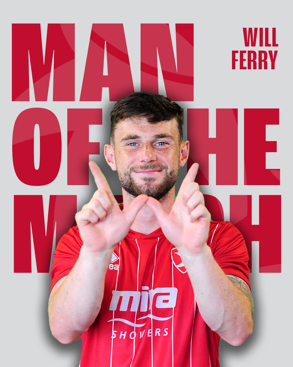 Outstanding today, Will 👏

Your MOTM as chosen by our match sponsors, R&amp;R Catering Hire 🤝

#ctfc♦️
