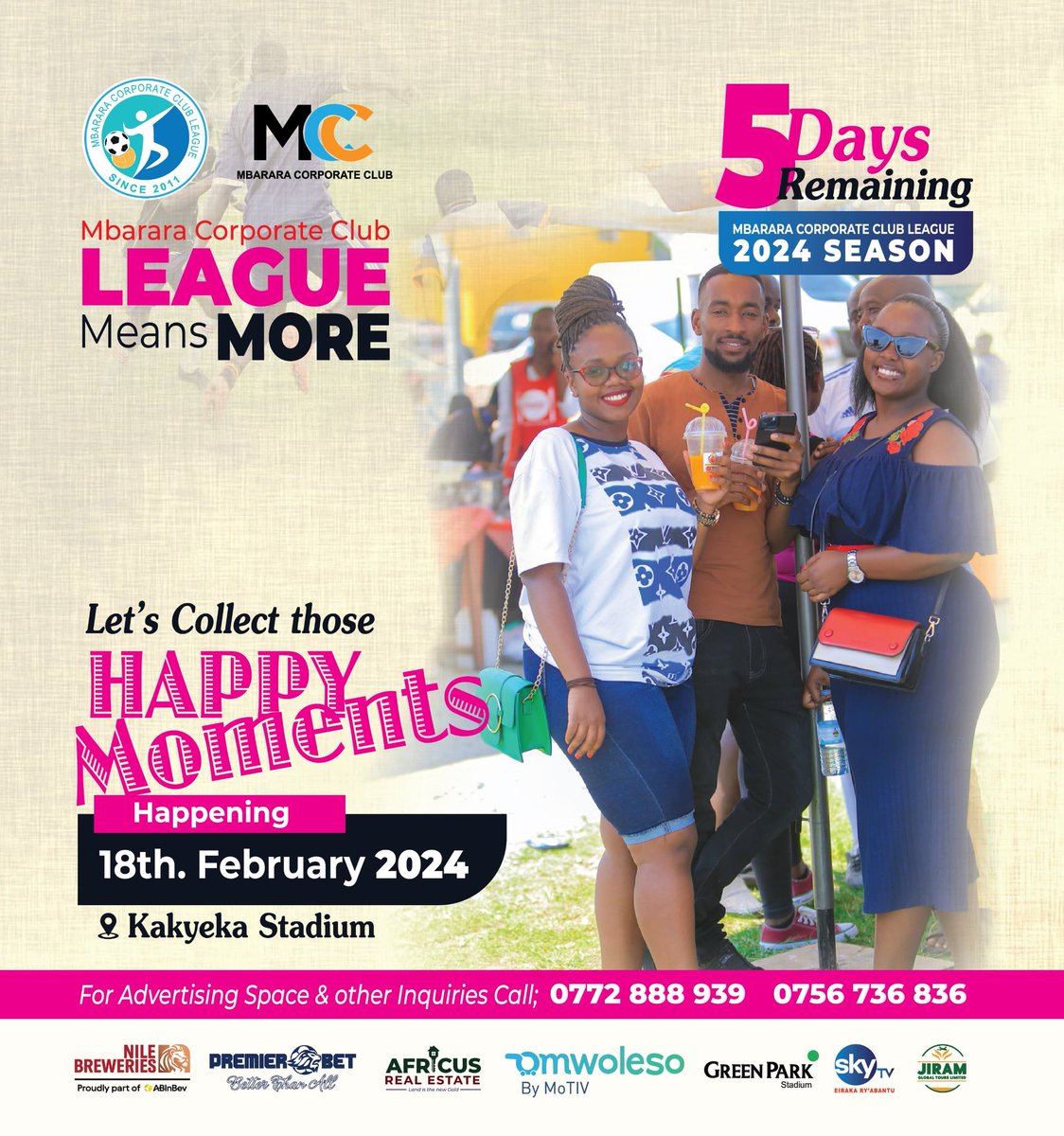 Let's Collect those #HappyMoments tomorrow with the official opening of the 1st Outing of #NBLMCCSeason24 at Kakyeka Stadium. You don't want to be told but be present and enjoy the experience, a great feeling. 
@NBLUganda