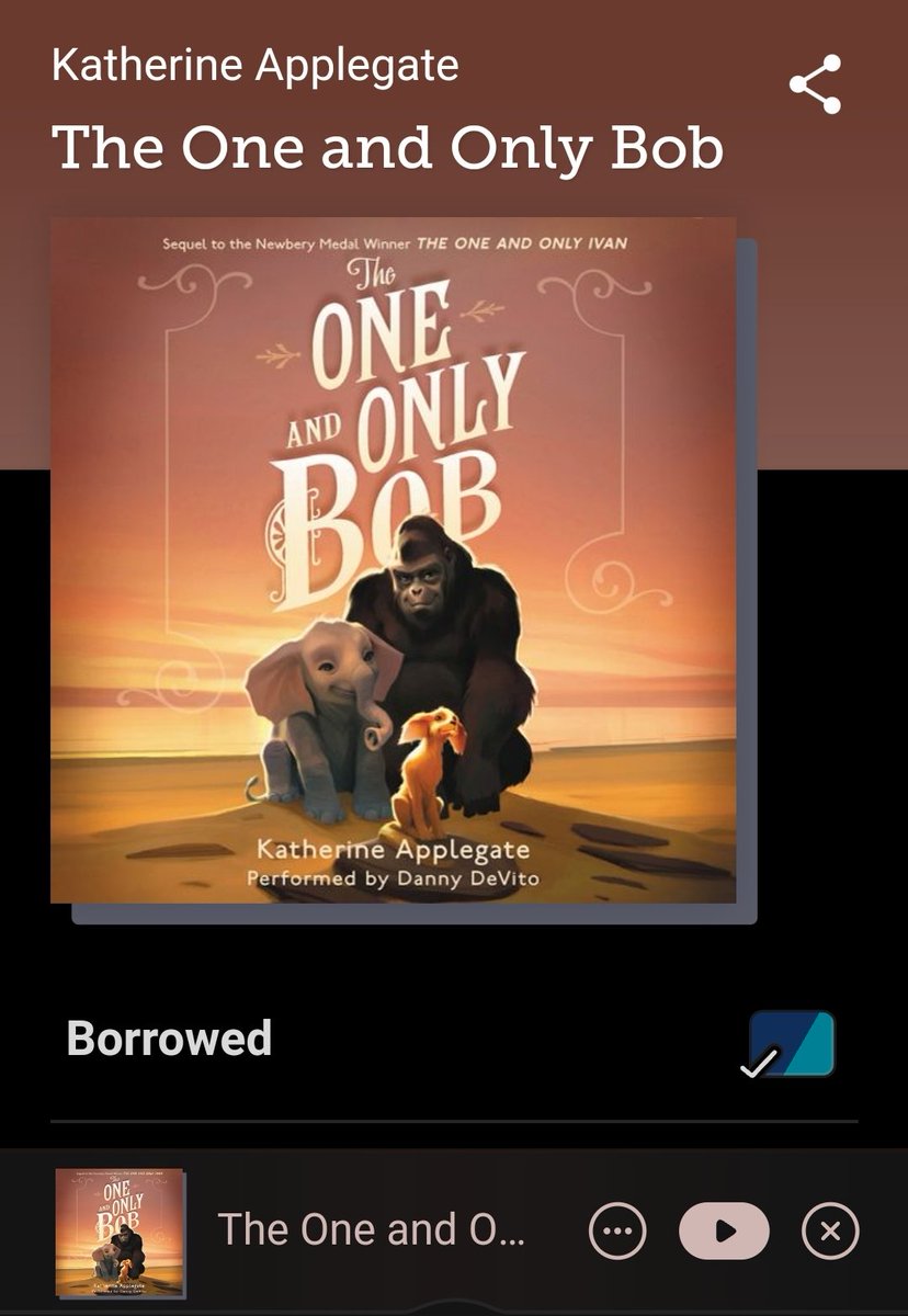 I am currently listening to the One and Only Bob by @kaaauthor and narrated by @DannyDeVito and it is marvelous. My 3rd graders are currently reading the 1st book and eagerly devouring them all. He is the perfect voice for Bob. #MGbooks #NovelsInVerse #SchoolLibrarians