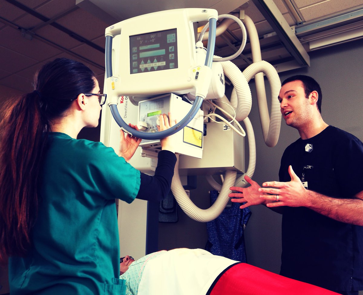 When we say "experience-based learning," we really mean it! Our Radiologic Technology students are able to work with an ACTUAL x-ray machine on campus to practice their skills before they even start their clinical experiences! MCHS.edu/RT