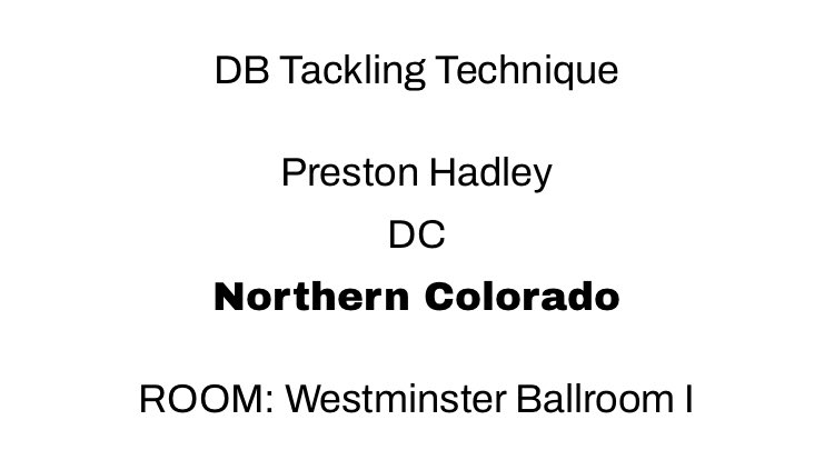 CoachATrain99's tweet image. If your in Denver today or the NOCO area get to the @GlazierClinics in Westminster. @CoachPHadley is going to be talking some 🏈 &amp;amp; fundamentals.Don’t miss an opportunity to grow&amp;amp;learn something new from one of the best in the business. @UNC_BearsFB #GetUpGreeley #STBC #VamosOsos