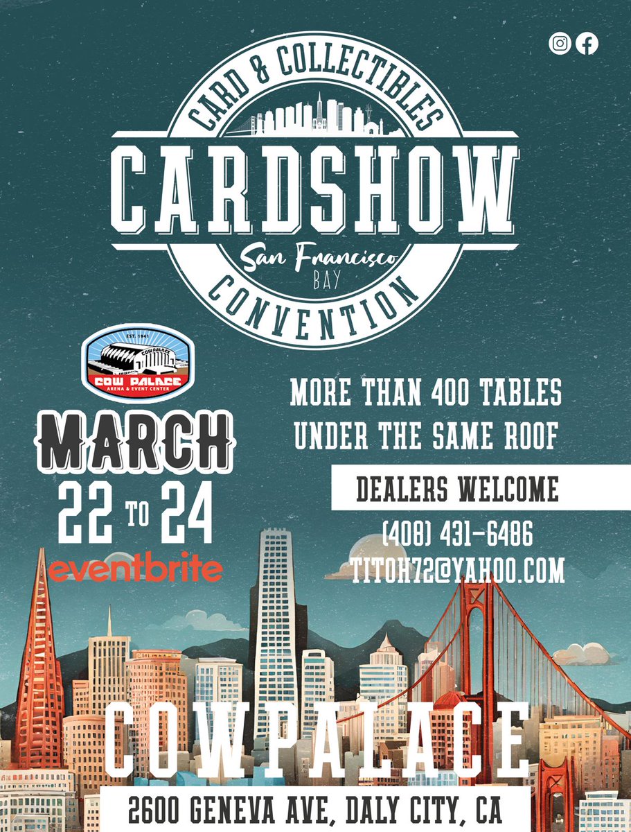 #cowpalace
#cardshow
#convention
#empiresportsusa #dealers #topps #bayarea #sanfrancisco49ers #collector #cardcollectors #panini #beckett #jsa #psa #authentication #cowpalace #sportcards #collectibles #collection #sale #sportsmemorabilia #tradingcards #authentication #coins