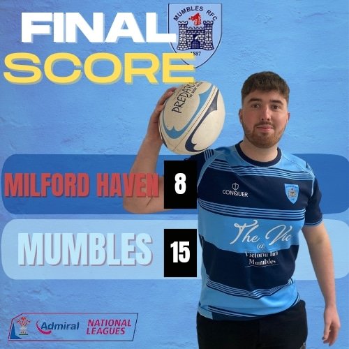 Mumbles_RFC's tweet photo. The firsts win on the road in horrible conditions against a tough @MilfordHavenRFC
#mightymumbles #blueblood https://t.co/MODdLOsLx1
