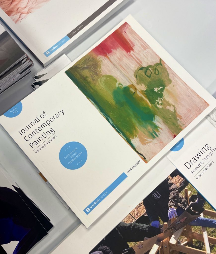 Thrilled to see our Helen Frankenthaler special issue of the Journal of Contemporary Painting on the <a href="/IntellectBooks/">IntellectBooks</a> stand of the #CAA2024 Book Fair. My article explores the material, formal and spatial impacts of Frankenthaler’s printmaking on her paintings of the 1960s-1970s🎨