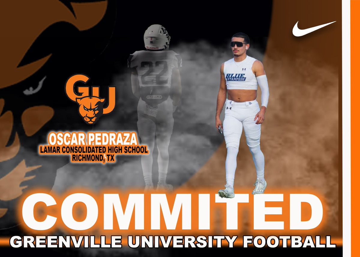 0scar1515's tweet photo. After an amazing visit, and many great conversations with @IanLeib and @Coacschomaker, I am extremely honored and BLESSED to announce my commitment to Greenville University!! @EMAPFootball 
#AGTG @LCHS_Mustangs https://t.co/kIIHea80lR