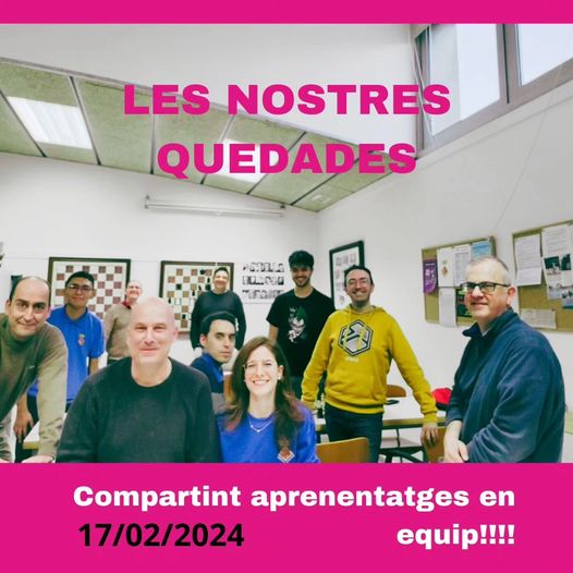 💪😉

Així som al nostre club:

bona gent amb molta energia🤩

i sobretot amb molt bona actitud, 

que ens agrada quedar quan calgui, com ara dissabte per gaudir del nostre esport♟#escacs #ajedrez #chess

Et sumes?🤗

+INFO:
👉clubescacssantjoandespi@gmail.com