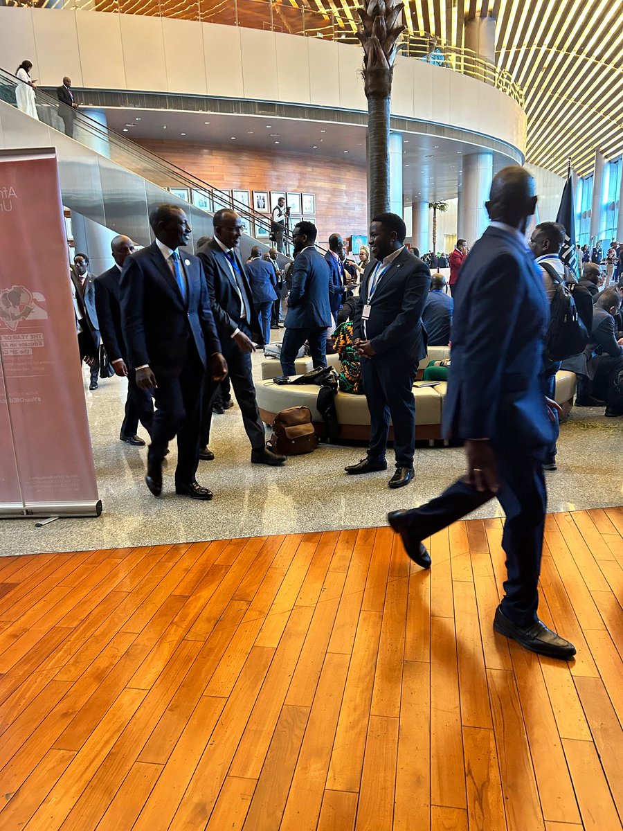 As a youth leader, meeting and having a brief chat with President @WilliamsRuto at the sidelines of the African Union Head of States Summit was a powerful reminder that our voices matter. Let's seize the moment and #BeTheFutureToday.