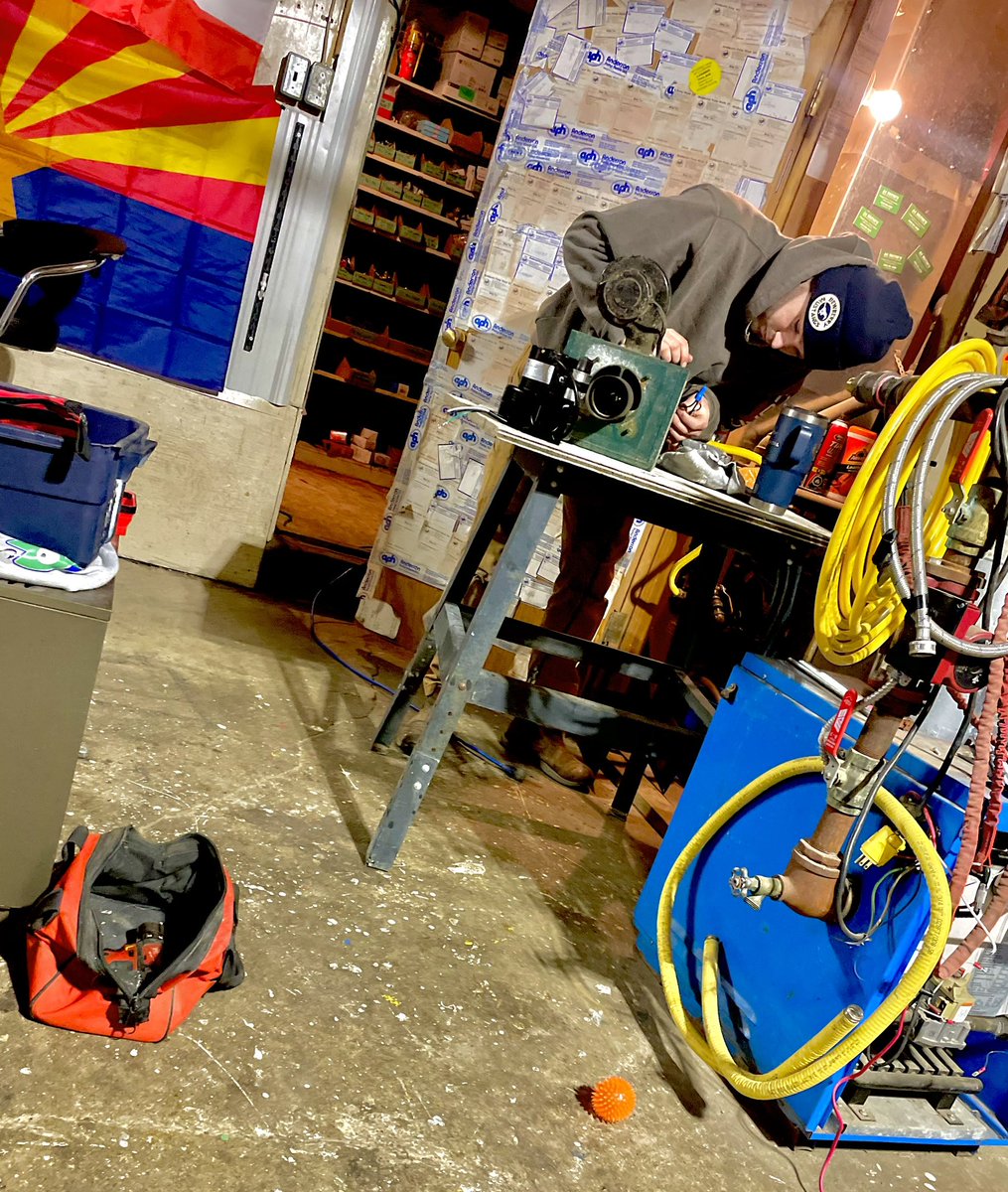 lunkersinc's tweet photo. Some shop repairs on a radiant heater https://t.co/dnD0Lgdutq