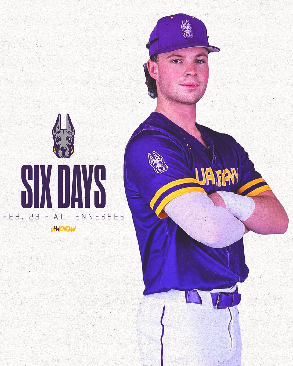 UAlbanyBaseball's tweet image. 6 days away!

#UAUKNOW
