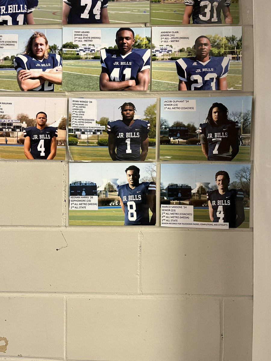 3 added + 1 updated to @SLUHfootball Wall of Fame! These 4 additions are the most since the 2015 season. Great careers @_Ryanwingo1 @jacobi_oliphant @marcosansone_4 keep going @KeenanHarris ! #WhosNext #USWAG