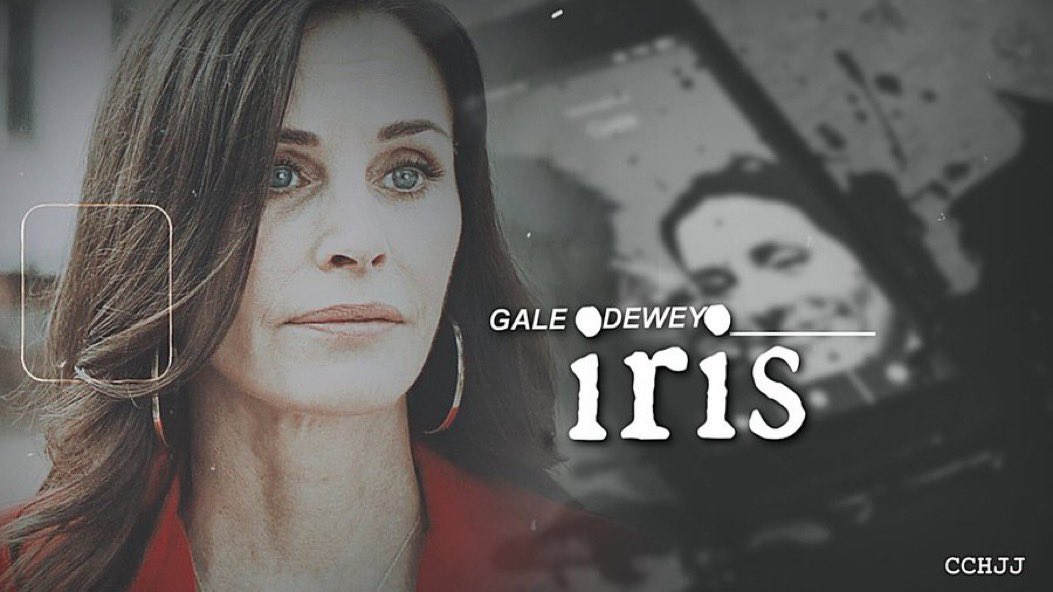 ❛ 𝘞𝘩𝘦𝘯 𝘦𝘷𝘦𝘳𝘺𝘵𝘩𝘪𝘯𝘨'𝘴 𝘮𝘢𝘥𝘦 𝘵𝘰 𝘣𝘦 𝘣𝘳𝘰𝘬𝘦𝘯.❜

 Iris || Gale & Dewey    
➤  youtu.be/bYyxA0VcuXg 
cc by ColorsOfAurora  

tags:  #Gewey #Scream  #GaleWeathers #DeweyRiley #viddingisart #fanvidveed #DavidArquette #CourteneyCox