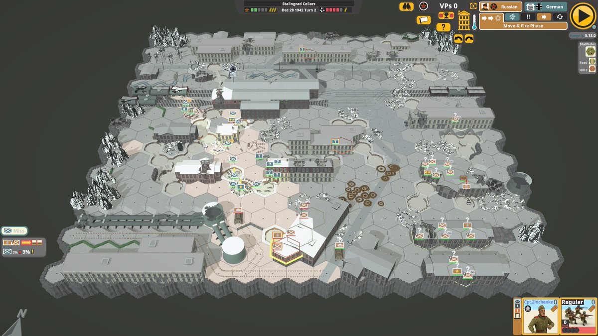 We added new features to Second Front: Disruption, Cower, and Scenario Editor QOL.
What are your favorite features? Share your screenshots &amp; strategies!

New scenario too: Stalingrad Cellars!

steampowered.pulse.ly/gqmbujpstj

#ScreenshotSaturday #strategy #gaming  #TurnBasedTactics