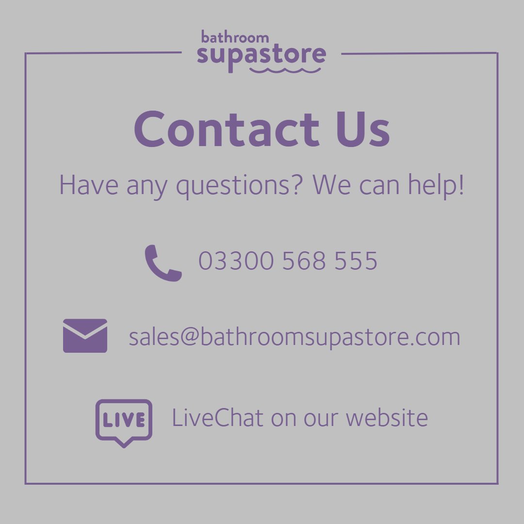 If you have any questions about our products, how to order or help with technical info, please don't hesitate to contact our customer service team via any of the methods shown. We are also able to offer help via the message option on any of our social platforms. #BathroomIdeas