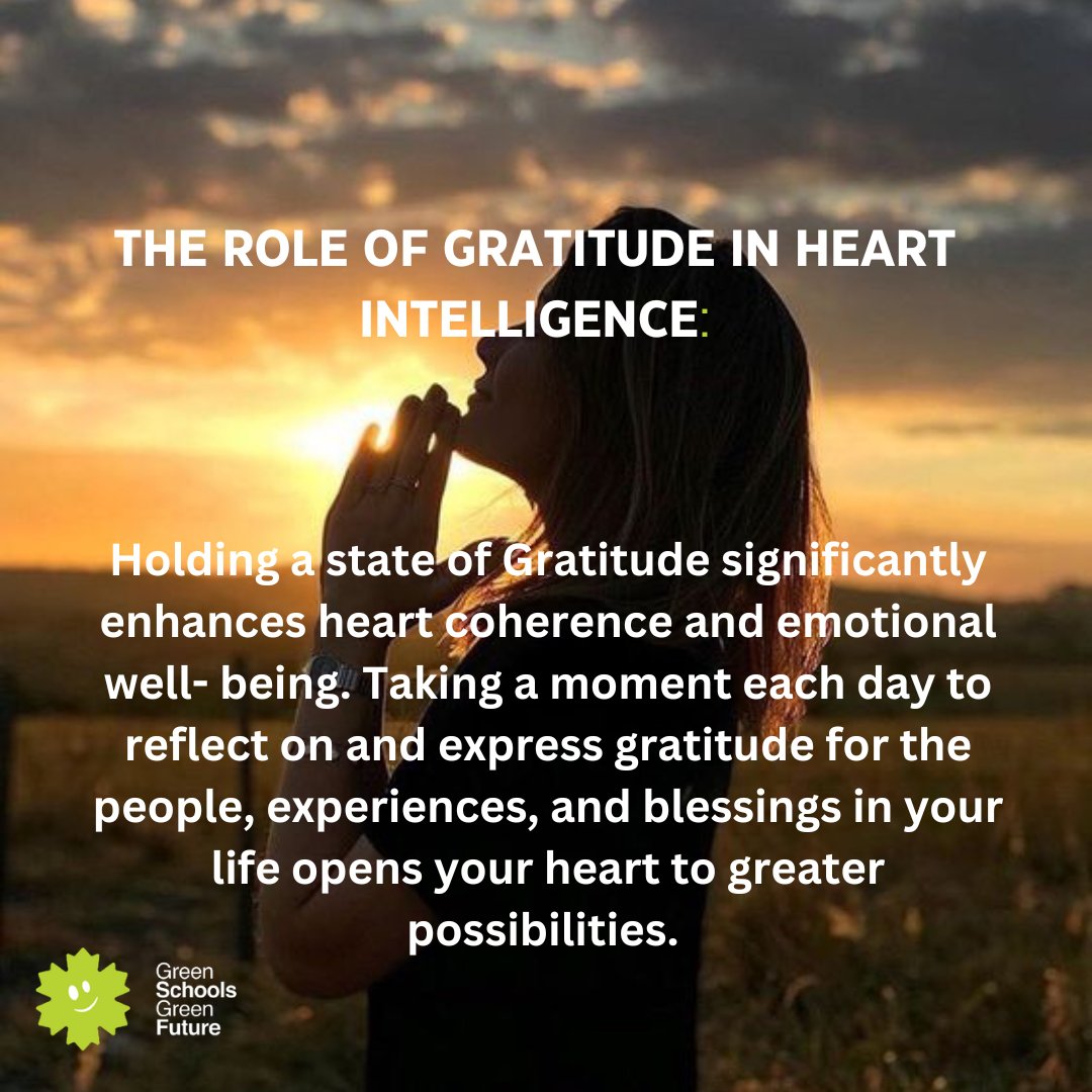 ☄️ 'A guiding light for this month: The role of Gratitude in heart Intelligence' 💫 

#quoteofthemonth #greenschoolgreenfuture #sustainibility #gratitude 🪐