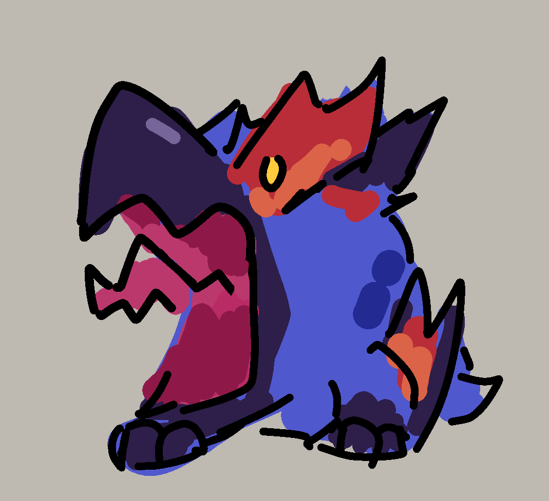 ShayDa_idk's tweet photo. Nargacuga Scrimblo https://t.co/l2ZZHkyBWj
