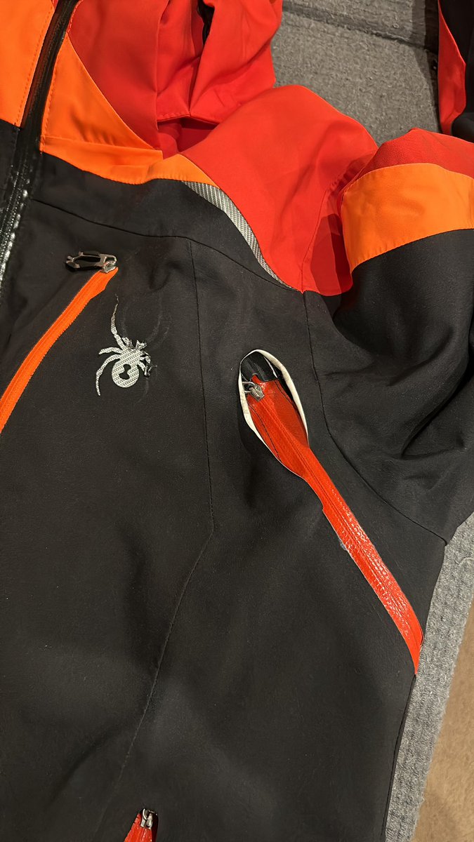 Hey @spyderactive I absolutely love my ski jacket so anywhere in the UK I can send this to get repaired. All the red zips have come away from the fabric after a 30 was under the arms vents and front pockets. All others are absolutely fine.