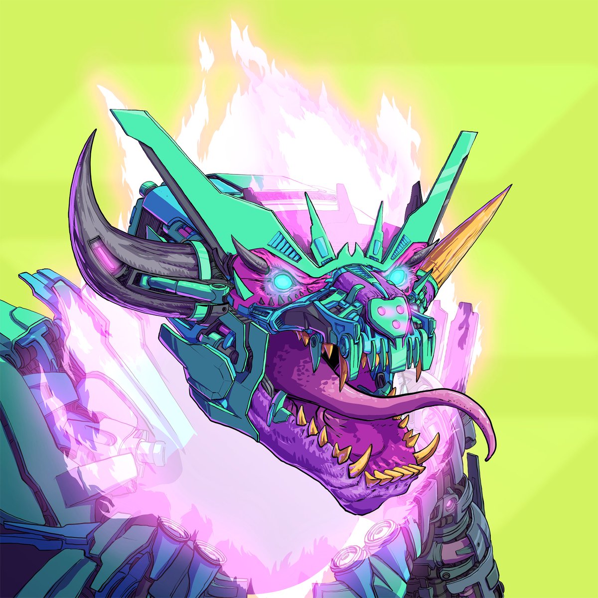 Dispxsed's tweet photo. @MechaChaoticNFT My wicked hot heads 🔥🔥🔥 https://t.co/W7qTIXmfzQ